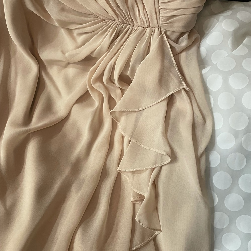 2 for $60! Formal, floor length gown Beige, sweetheart neck - Picture 5 of 7